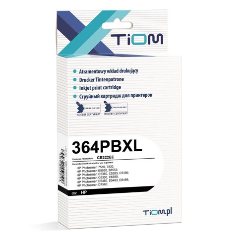 Tiom Tusz Tiom do HP 364PBXL | CB322EE | 290 str. | photo black
