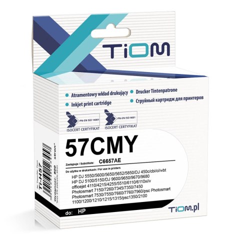 Tiom Tusz Tiom do HP 57CMY | C6657AE | 500 str. | color