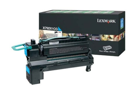 Oryginalny Toner Cyan Lexmark X792 (X792X1CG)