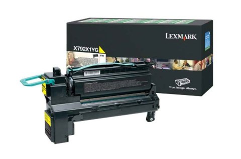 Oryginalny Toner Yellow Lexmark X792 (X792X1YG)