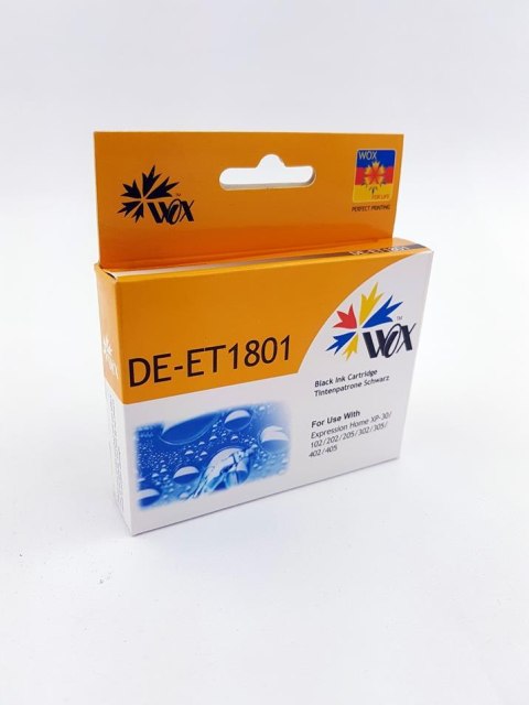 Tusz Wox Black EPSON T1801 zamiennik C13T18014010 Wox