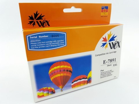 Tusz Wox Black Epson T7891 zamiennik C13T789140 Wox