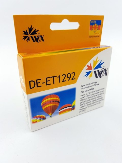 Tusz Wox Cyan EPSON T1292 zamiennik C13T12924010 Wox