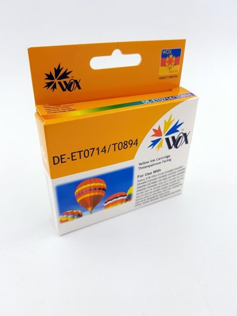 Tusz Wox Yellow EPSON T0714 (T0894) zamiennik C13T07144011 Wox