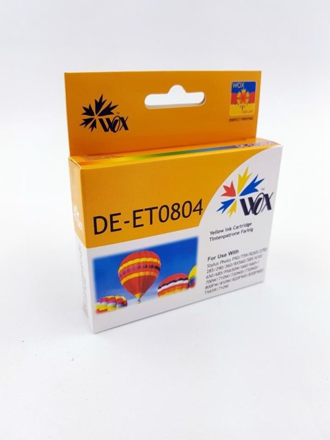 Tusz Wox Yellow EPSON T0804 zamiennik C13T08044010 Wox