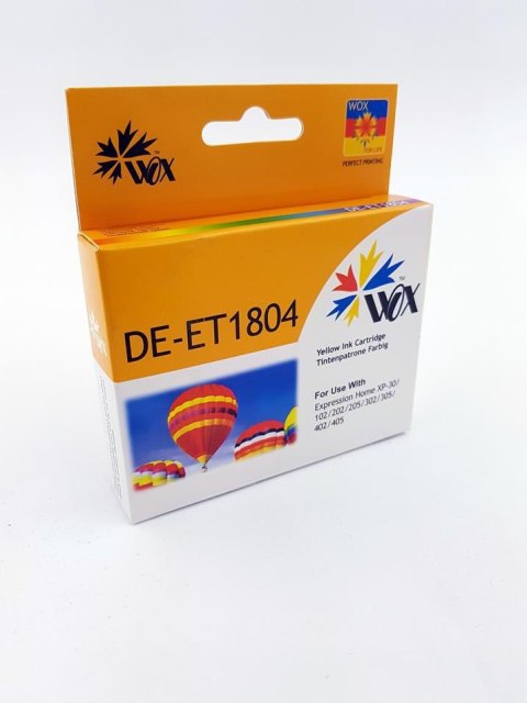 Tusz Wox Yellow EPSON T1804 zamiennik C13T18044010 Wox