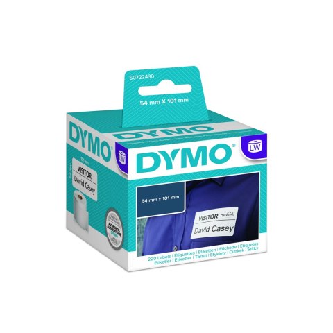 Dymo Dymo etykieta do drukarek LW 99014 biała, papierowa, 101mm x 54mm