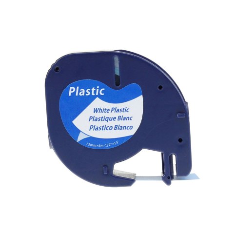 Dymo Dymo taśma do drukarek LetraTag 59422 | 12mm/4m | plastikowa | biała