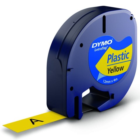 Dymo Dymo taśma do drukarek LetraTag 59423 | 12mm/4m | plastikowa | żółta