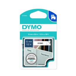 Dymo Dymo taśma do drukarek etykiet, D1 16959 | 12mm x 5.5m | czarny/biały poliester