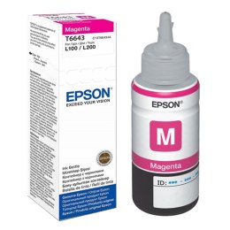 Epson Butelka z tuszem Epson T6643 do L-100/200/210/300/355/550 | 70ml | magenta