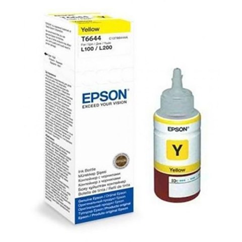 Epson Butelka z tuszem Epson T6644 do L-100/200/210/300/355/550 | 70ml | yellow