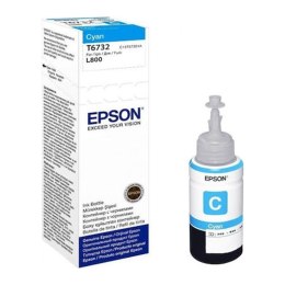 Epson Butelka z tuszem Epson T6732 do L800 , L1800 | 70ml | cyan