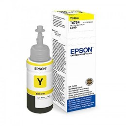 Epson Butelka z tuszem Epson T6734 do L800, L1800 | 70ml | yellow