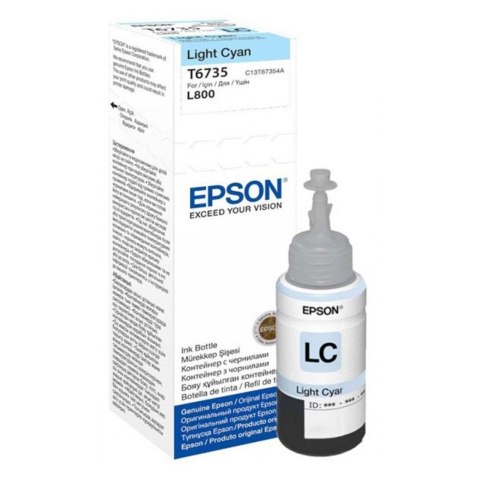 Epson Butelka z tuszem Epson T6735 do L800, L1800 | 70ml | light cyan