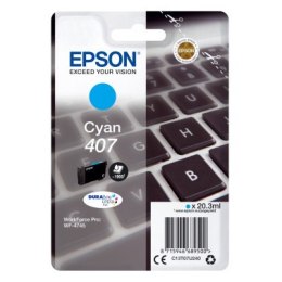 Epson Tusz Epson 407 do WF-4745DTWF | 20,3 ml | Cyan