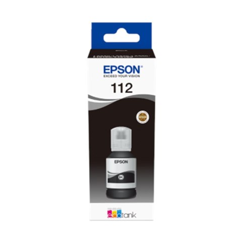 Epson Tusz Epson ET112 do EcoTank L15150/L15160 | 7500str. | 127 ml | black