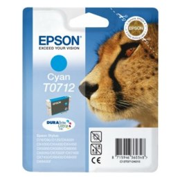 Epson Tusz Epson T0712 do D-78/92/120, DX4000/4050/5000/5050 | 5,5ml | cyan