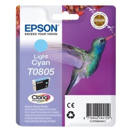 Epson Tusz Epson T0805 do Stylu Photo R-265/285/360 RX560 | 7,4ml | light cyan