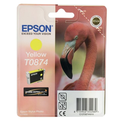 Epson Tusz Epson T0874 do Stylus Photo R1900 | 11,4ml | yellow