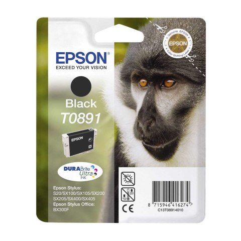 Epson Tusz Epson T0891 do Stylus S20,SX-100/105/200/205 | 5,8ml | black