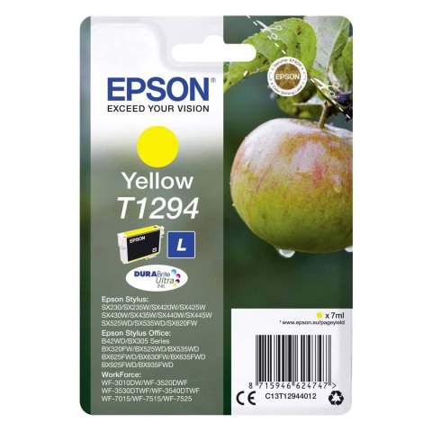 Epson Tusz Epson T1294 do Stylus SX-230/235W/420W/425W/430W | 7ml | yellow