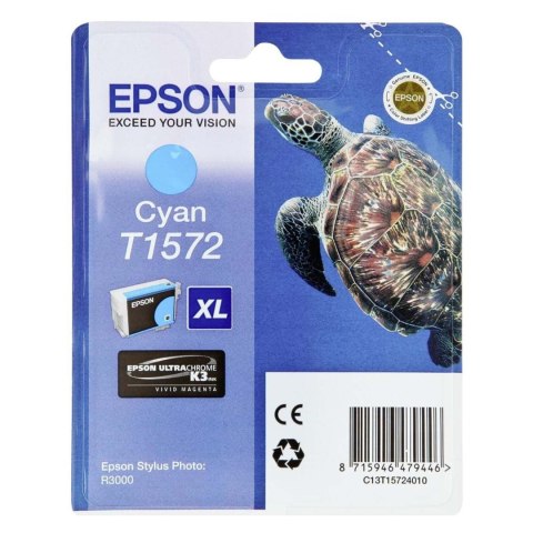 Epson Tusz Epson T1572 do Stylus Photo R3000 | 25,9ml | cyan