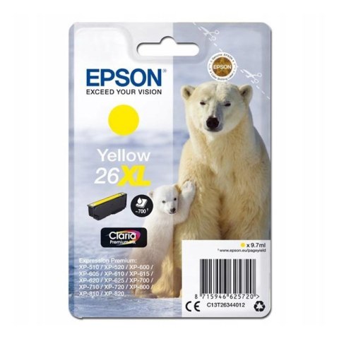 Epson Tusz Epson T2634 do XP-600/700/800 | 9,7ml | yellow