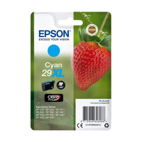 Epson Tusz Epson T29 XL do XP-235/332/335/432 6,4 ml Cyan