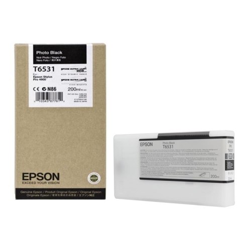 Epson Tusz Epson T6531 do Stylus Pro 4900 | 220ml | photo black
