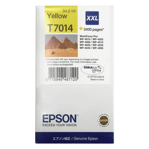 Epson Tusz Epson T7014 do WP-4015DN/4095DN/4515DN/4525DNF XXL | 34,2ml | yellow