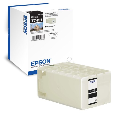 Epson Tusz Epson T7431 do WP-M4015/M4595/M4525 | 49ml | black