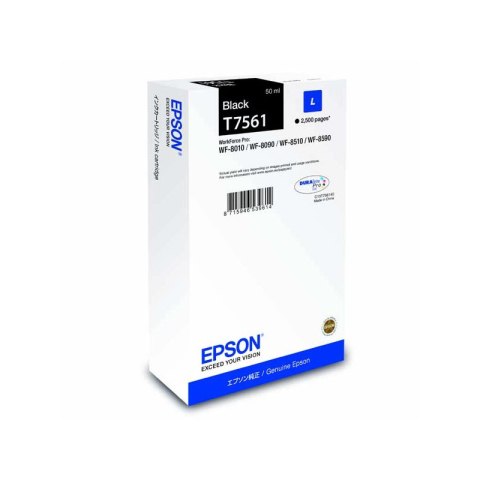 Epson Tusz Epson T7561 do WorkForce Pro WF-8590DWF | 50 ml | 2500 str | black