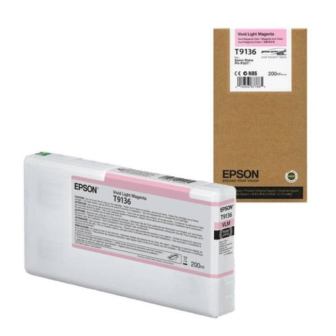 Epson Tusz Epson T9136 do Sure Color SC-P5000 | 200 ml | Vivid light magenta