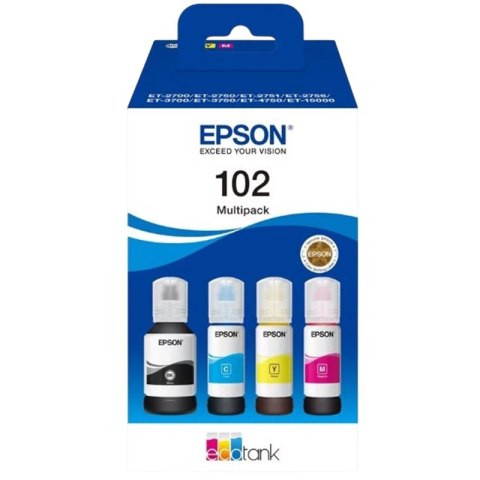 Epson Zestaw Tuszy Epson 102 | 6 000 - 7 500str. | CMYK