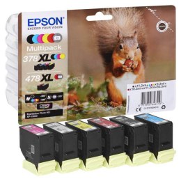 Epson Zestaw tuszy Epson 6w1 478XL Multipack Claria Photo HD CMYK+ G