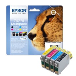 Epson Zestaw tuszy Epson T0715 do D78 DX-4000/4050/5000/5050/6000 | 23,9ml | CMYK