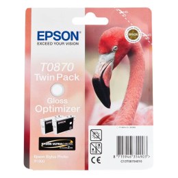 Epson Zestaw tuszy Epson T0870 do Stylus Photo R1900 | 2 x 11,4ml | black