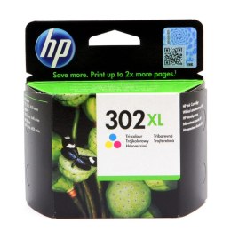 HP Tusz HP 302XL do Deskjet 1110/2130/3630 | 300 str. | CMY