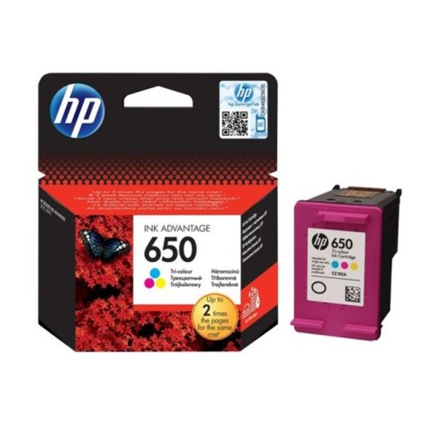 HP Tusz HP 650 | 200 str. | CMY