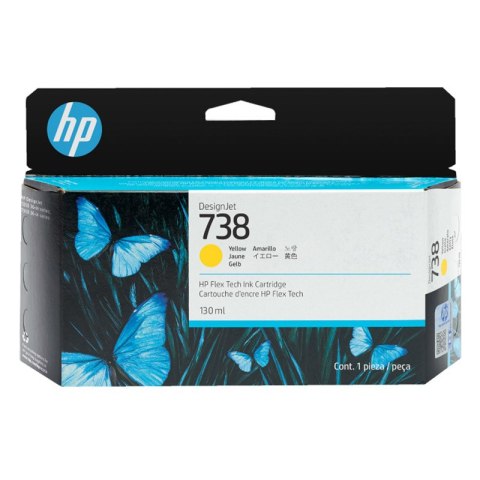 HP Tusz HP 738 | 130 ml | Yellow
