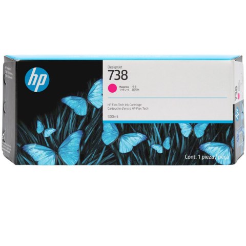 HP Tusz HP 738 | 300 ml | Magenta
