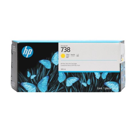 HP Tusz HP 738 | 300 ml | Yellow