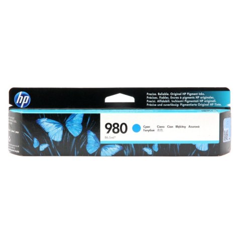 HP Tusz HP 980 do Officejet Enterprise X555/585 | 6 600 str. | cyan