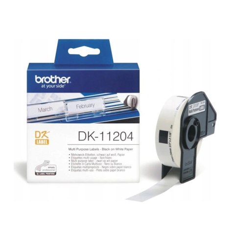 Brother Etykieta Brother do QL-500/550/560/650/1050/1060N | 17mm x 54m I DK11204