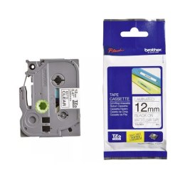 Brother Taśma Brother laminowana 24mm x 5m czarny nadruk / srebrne (matowe) tło