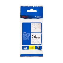 Brother Taśma Brother laminowana 24mm x 8m czarny nadruk / białe tło