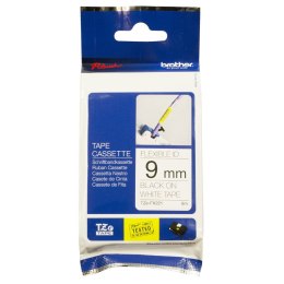 Brother Taśma Brother laminowana elastyczna Flexi ID 9mm x 8m czarny nadruk /białe tło