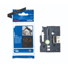 Brother Taśma Brother wstążka 12mm x 4m złoty nadruk / czarne tło