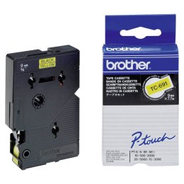 Brother Taśma laminowana Brother 9 mm x 8m | czarny nadruk / zółte tło